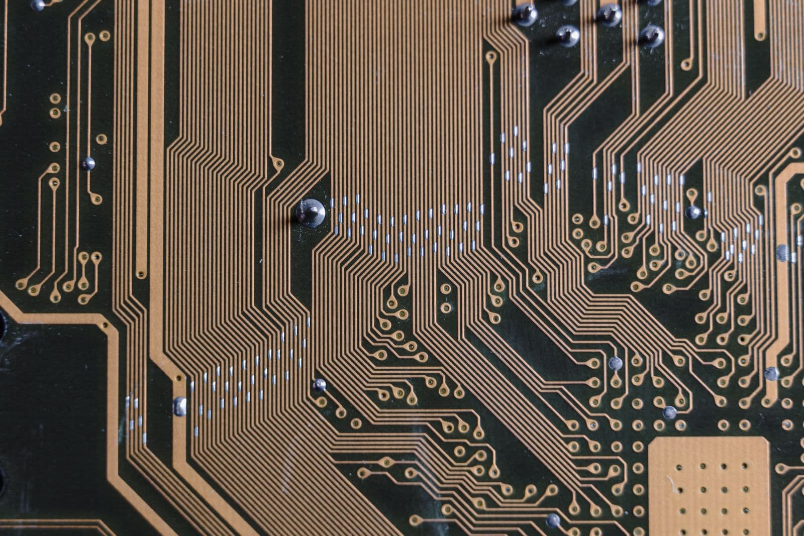 Baskı devre kartı (PCB) yakın çekim